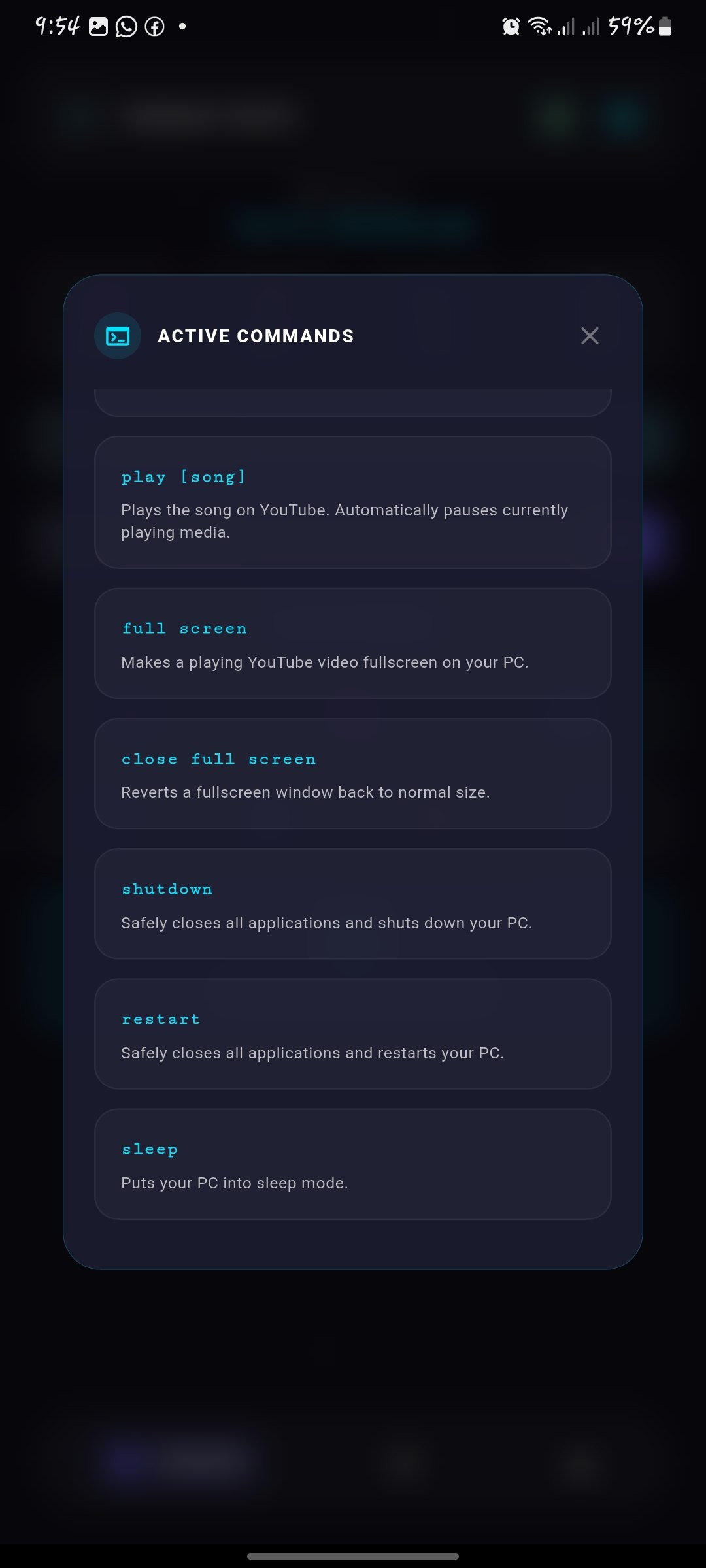 Action Commands